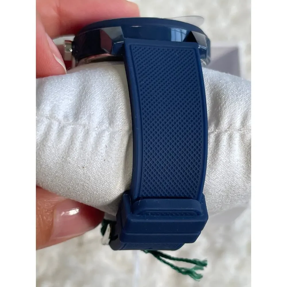 Lacoste L.12.12 Blue Silicone Strap Watch Mens 2010987 Dial Analog Logo NEW - Picture 6 of 9